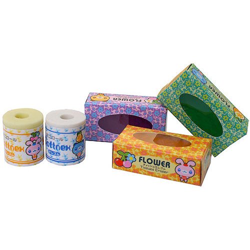Toilet Paper and Tissue Paper Erasers