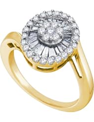 0.81CTW DIAMOND FLOWER RING