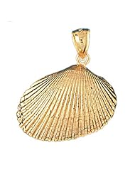 14K Yellow Gold Shell Pendant