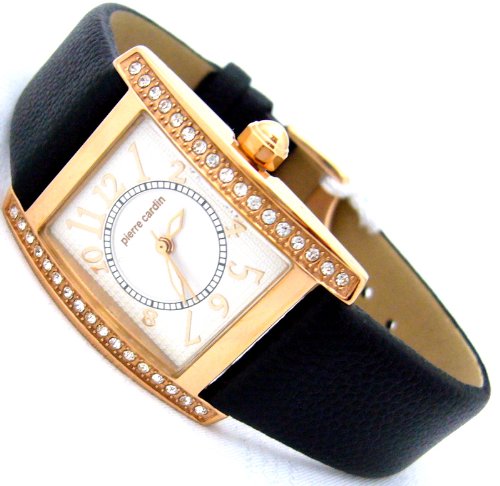 Pierre Cardin Ladies Black Leather Strap Watch - PC101322F01