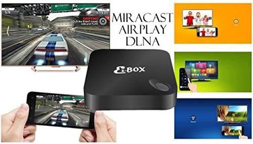 EzMediaXperience EzBOX Android 4.4 Quad Core 2G/8G fully loaded KODI 4k TV Box - 3D-HD Blu-ray Streaming Media Player Dual 2.4/5GHz WiFi Bluetooth DLNA Airplay - All in one Entertainment System
