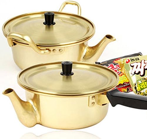 Korea Noodle Saucepan Pot Kettle / Hot Shin Ramyun Aluminum Pot Traditional HOT POT / 2 Type (Two Handle)