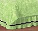 Lime Green Peace Out Queen Kids Children's Bed Skirt by JoJo Designs