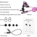 VIYAO Wireless Bluetooth Sport Headphone with/Mic for Running Stereo Earbuds Headset Earphones for Apple Watch iPhone 6s 6 Plus 5s Samsung Galaxy S7 S6 S5 HTC Android Smart Phones-Hot Pink