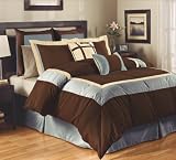 16pc Cabana Comforter Cover Bed-in-a-Bag King Choco