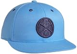 NBA Men's Denver Nuggets Flat Brim Flex Hat - Tt77Z, Large/X-Large , Team Color , Light Blue