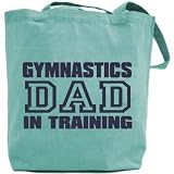 Canvas Tote Bag Green Water  Gymnastics  Dad In Training  Sports