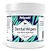 Petpost | Dental Wipes for Dogs - Bad Breath, Plaque and Tooth Decay Gone - 100 Presoaked Pads in Natural Tooth Cleaning Solution