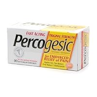Percogesic Aspirin-Free Pain Reliever/Fever Reducer, Original, Easy to Swallow Coated Tablets, 90 coated tablets (Pack of 2)