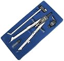 Extremely Nice 6-1/2 Drafting Compass Set is Made in Italy for Helix&reg;.