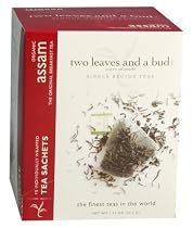 Two Leaves and a Bud Organic Assam Breakfast Tea, Tea Bags, 15-Count Boxes (Pack of 6)