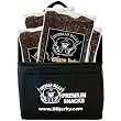 Buffalo Bills Venison Jerky 6-Pack Gift Cooler (filled with four 10oz bags of Buffalo Bills farm raised venison jerky)