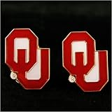 University of Oklahoma Norman OU Sooners - Classic Metal OU post earrings