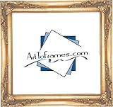 1-3/4 Mirror with Gold Leaf Frame