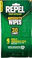 Repel 94100 Sportsmen 30-Percent Deet Mosquito Repellent Wipes, 15 Count