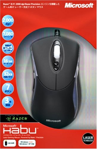 Cover image : マイクロソフト ゲーミング マウス Habu Laser Game Mouse 9VV-00007