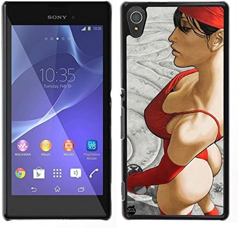 Good Phone Accessory // Hard Case Protective Plastic Cover Case for Sony Xperia T3 // sexy woman swimsuit thongs butt chick