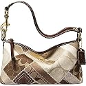 AUTHENTIC COACH KHAKI SIGNATURE PATCHWORK DEMI 12525