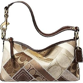 AUTHENTIC COACH KHAKI SIGNATURE PATCHWORK DEMI 12525