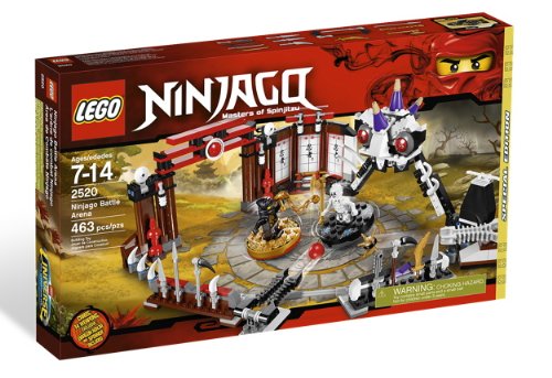 LEGO Ninjago Exclusive Limited Edition Set #2520 Ninjago Battle Arena Includes Cole Dragon Ninja Mini Figure Spinner, 463 Pcs