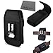 For BLU LIFE ONE L120 Heavy Duty Black Canvas Pouch Velcro Case w Duty Belt Clip Holster V + AIS cell phone Screen LCD Cleaning Cloth (By All_instore)