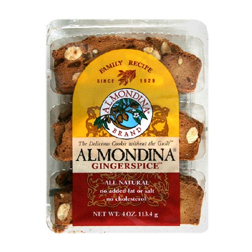 Almondina Almond Cookies, Gingerspice, 4-Ounce Package (Pack of 7) by Almondina