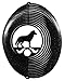 SIBERIAN HUSKY Circle Swirly Metal Wind Spinner