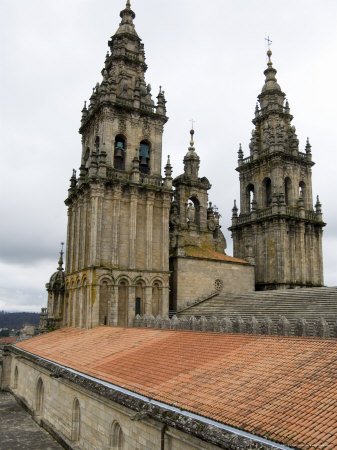 Back of the Bell Towers from Roof of Santiago Cathedral, Santiago De Compostela, Spain Photographic Poster Print by R H Productions , 30x40