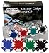 100 11.5 gram Card Suited Poker Chips in PVC Case w/Lid & Las Vegas Gift Box, Choose from 4 designs