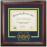 University of Michigan Wolverines Matted Diploma Frame