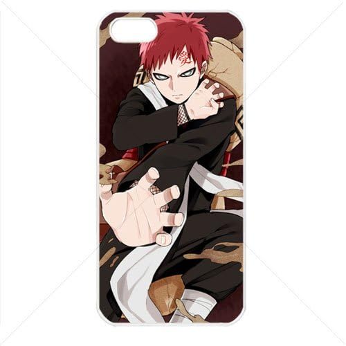 Naruto Sasuke Manga Anime Comic Gaara Apple iPhone 5 5S Soft TPU Cover Case (White)