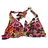 Clearance Speedo Ladies/Womens Patterned Swimwear Bikini Top (GB 34D/DD (Chest 85cm)) (Brown With Pattern)