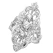 14K White Gold Diamond Ring - 0.87 Ct.