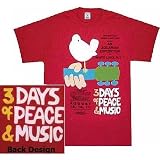 Woodstock 'Poster' unisex heavyweight 2-sided tee