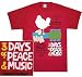 Woodstock 'Poster' unisex heavyweight 2-sided tee