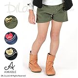 (エマーブル) AIMABLEデニム＆チノショートパンツ/秋 ベビー キッズ 女の子 140 ブラック