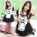 French Maid Woman Lingerie Cosplay Female Costume Babydoll Teddy Dress Partywear Medium
