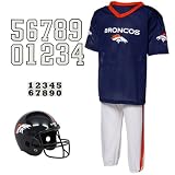 NFL Denver Broncos Youth Navy Blue Deluxe Team Uniform Set (Small)