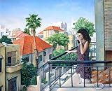 Morning Coffee Shabbat in Tel Aviv Print