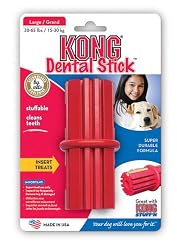 KONG Dental Stick Dog Toy, Large, Red