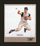 Pittsburgh Pirates Framed Bill Mazeroski Pittsburgh Pirates Lithogaph By Michael Mellett MLB Baseball