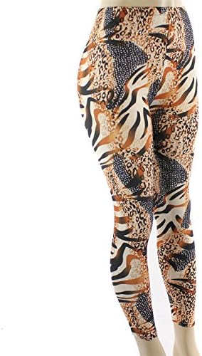 Printed Pattern Leggings with Spandex in Animal Safari