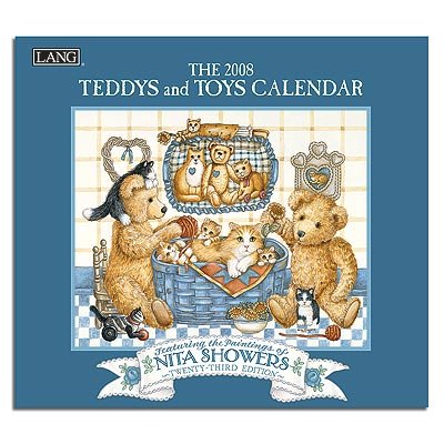 Teddys & Toys by Nita Showers 2008 Lang Wall Calendar