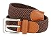 Belts.com Women's Stretch Belt Braided Elastic Canvas Leather Golf Belt 1-3/8