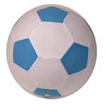 Pelota hinchable de tela (azul y blanco)