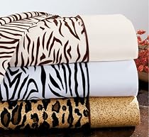 300-Count Animal Print King Sheet Set (LEOPARD)
