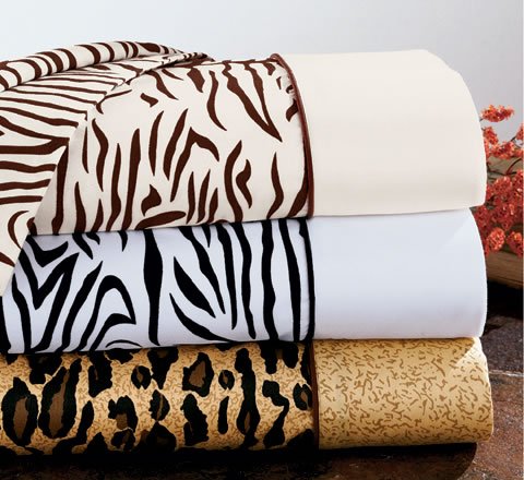 300-Count Animal Print King Sheet Set (LEOPARD)
