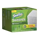 Swiffer Sweeper Dry Sweeping Cloths, Mop and Broom Floor Cleaner Refills Unscented, 32-Count (Pack of 3) (Packaging May Vary)