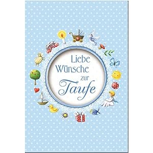 Liebe Wünsche zur Taufe: Blau