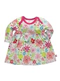 Itzy Bitzy Flower Show Long Sleeve Dress by Zutano - Multi-colored - Preemie
